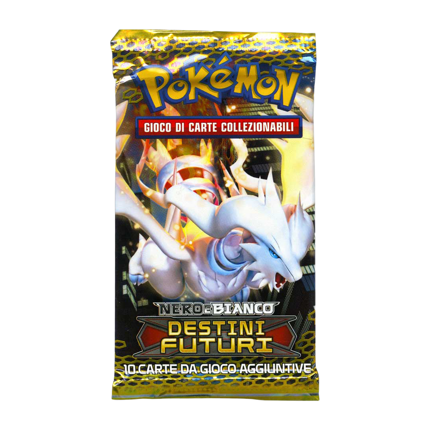 Nero e Bianco Destini Futuri NXD Artwork Reshiram Busta 10 Carte (IT)