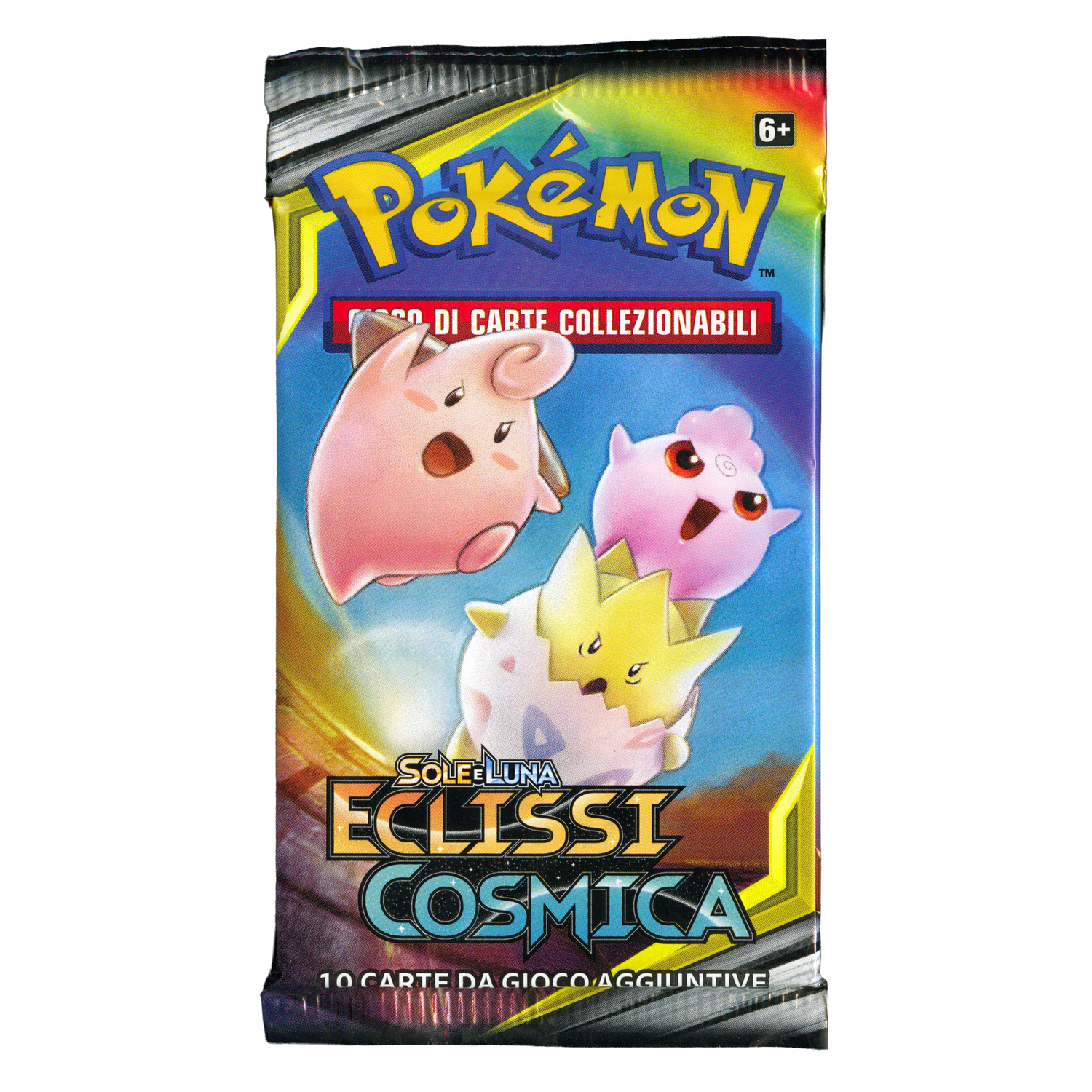 Sole e Luna Eclissi Cosmica CEC Artwork Cleffa, Igglybuff e Togepi Busta 10 Carte (IT)