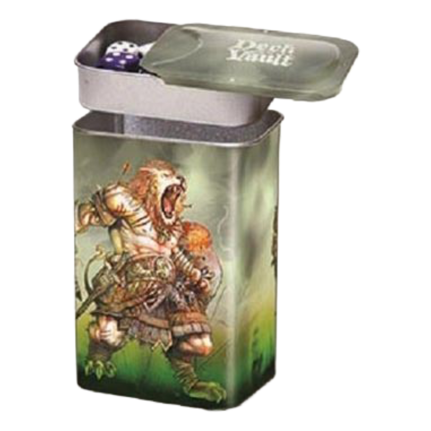Porta Mazzo Verticale Con Spazio Porta Dadi Nesting Deck Vault Darkside of Oz - Lion (EN)