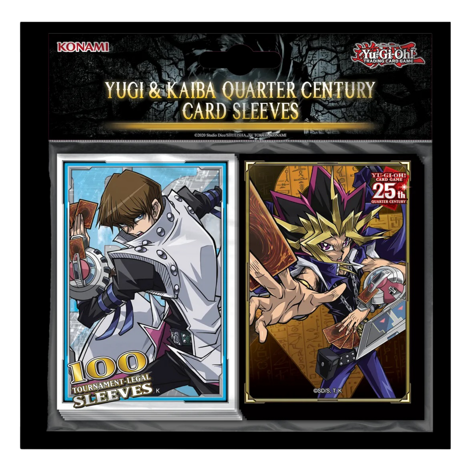 Yu-Gi-Oh! 100 Proteggi Carte Mini Yugi e Kaiba Quarter Century