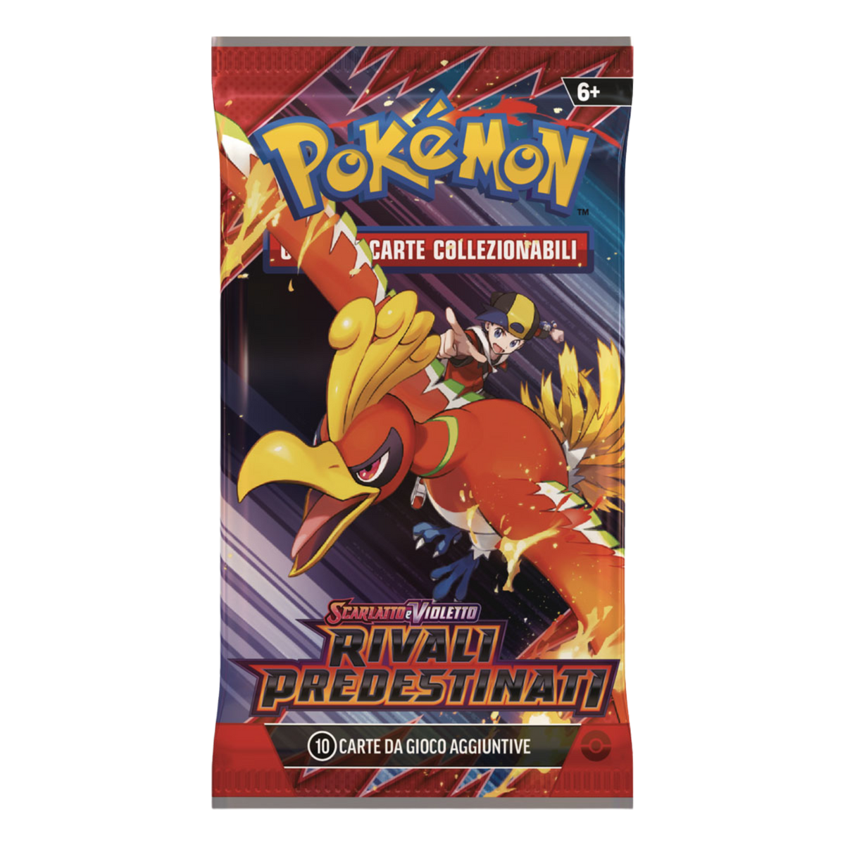 Scarlatto e Violetto Rivali Predestinati DRI Artwork Ho-Oh e Armonio Busta 10 Carte (IT)