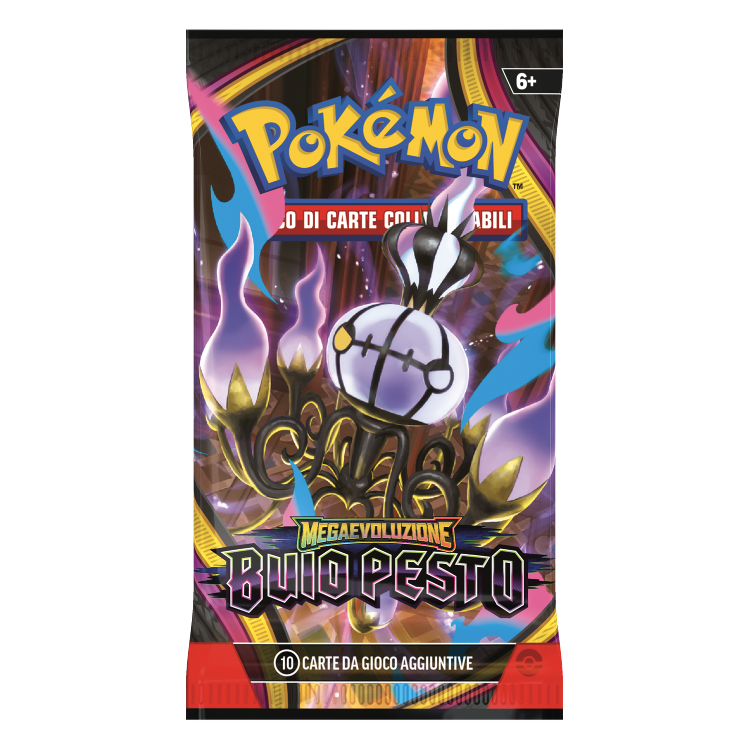 Megaevoluzione Buio Pesto PBL Artwork Mega Chandelure Busta 10 Carte (IT)