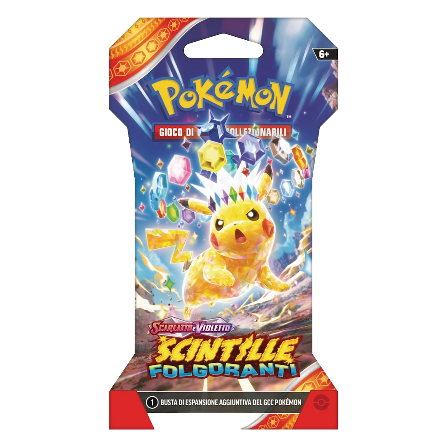 Scarlatto e Violetto Scintille Folgoranti SSP Artwork Pikachu Busta 10 Carte (IT)