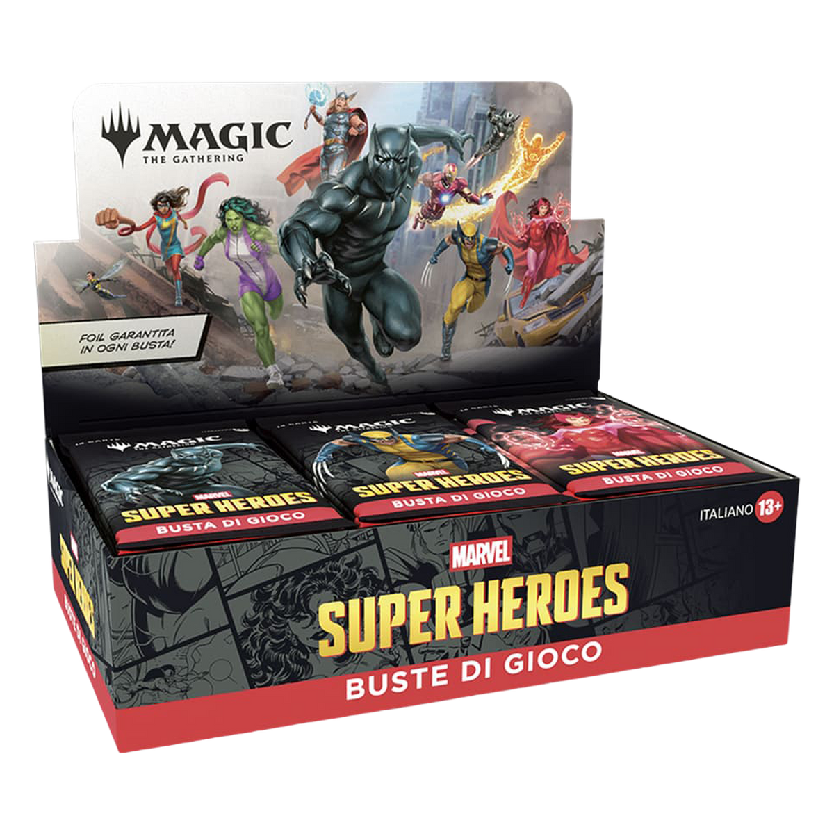 Marvel Super Heroes Buste di Gioco Display 30 Buste (IT)