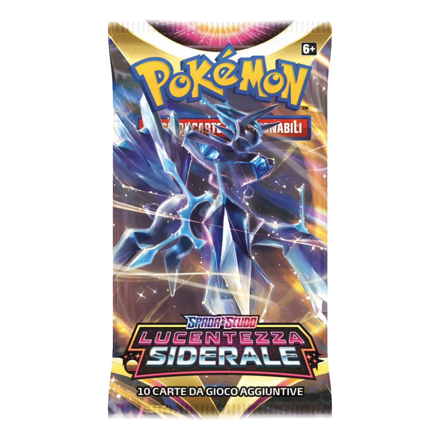 Spada e Scudo Lucentezza Siderale ASR Artwork Dialga Forma Originale Busta 10 Carte (IT)
