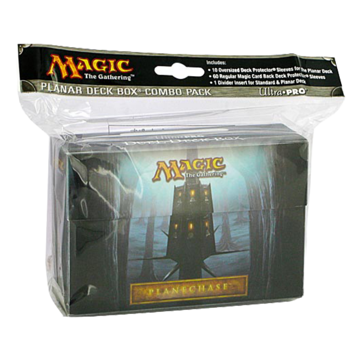 Porta Mazzo Verticale Doppio Oversize Incluse 60 Proteggi Carte Planechase Ill. By John Avon And Jim Pavelet (EN)