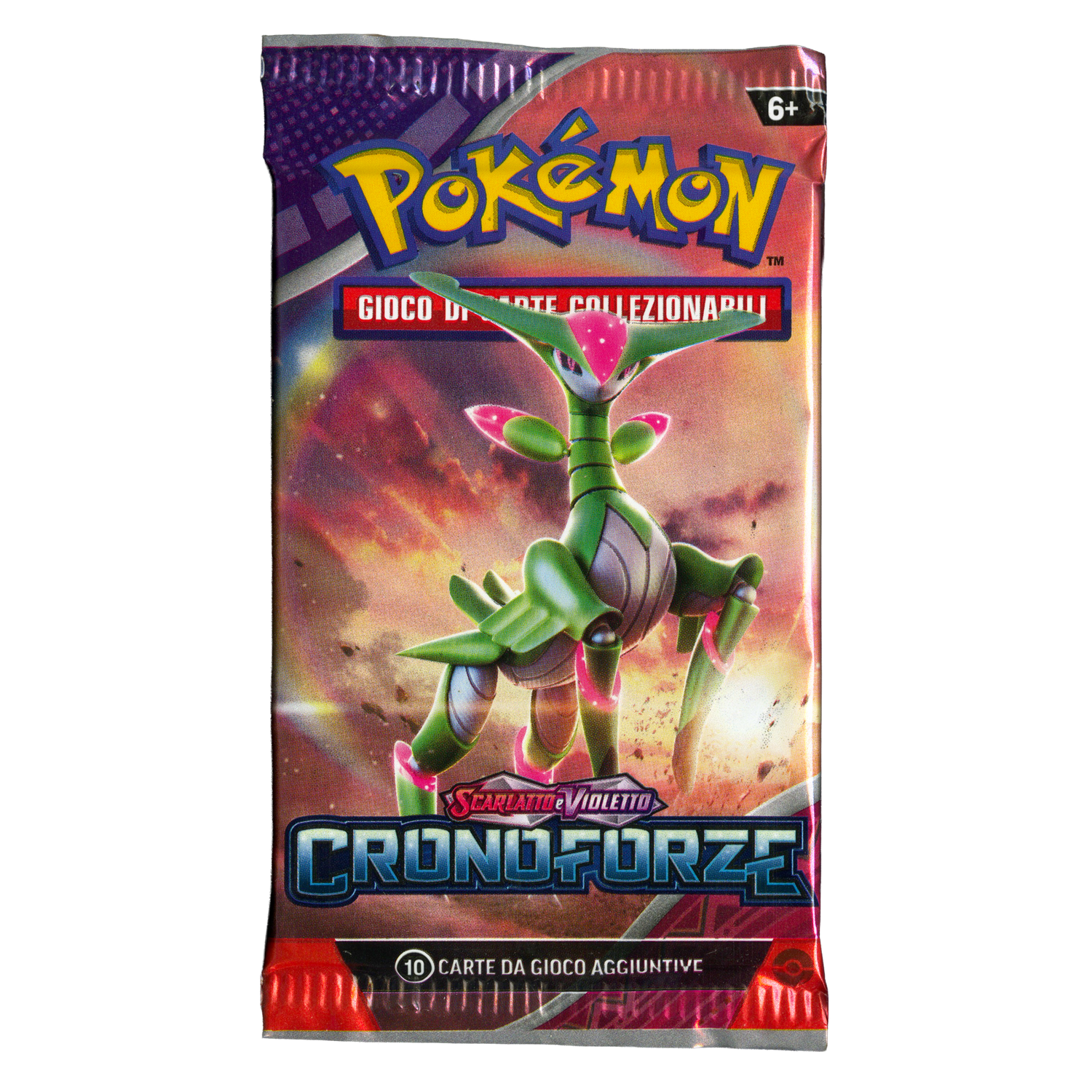 Scarlatto e Violetto Cronoforze TEF Artwork Fogliaferrea Busta 10 Carte (IT)