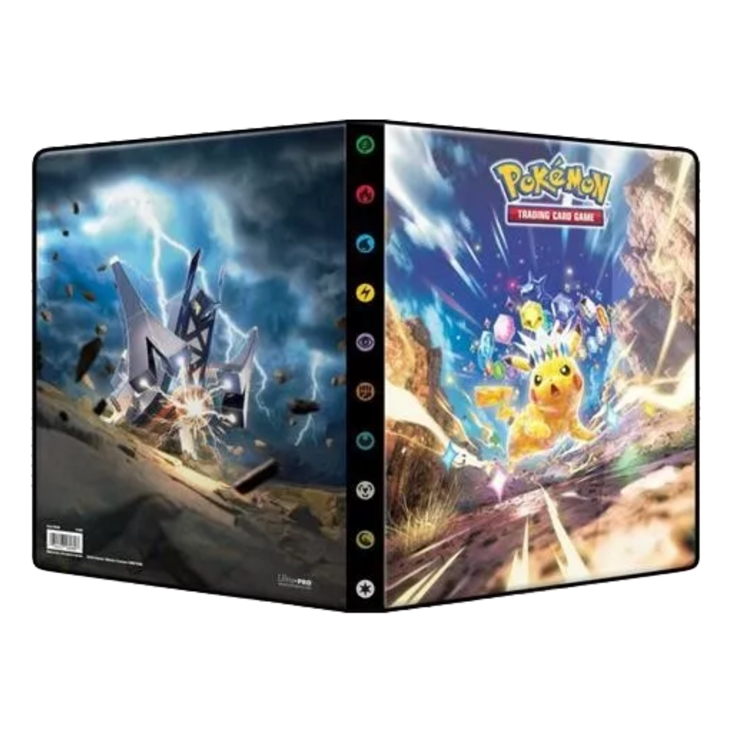 Portfolio 4 Tasche 12 Pagine Scarlatto e Violetto Scintille Folgoranti (EN)