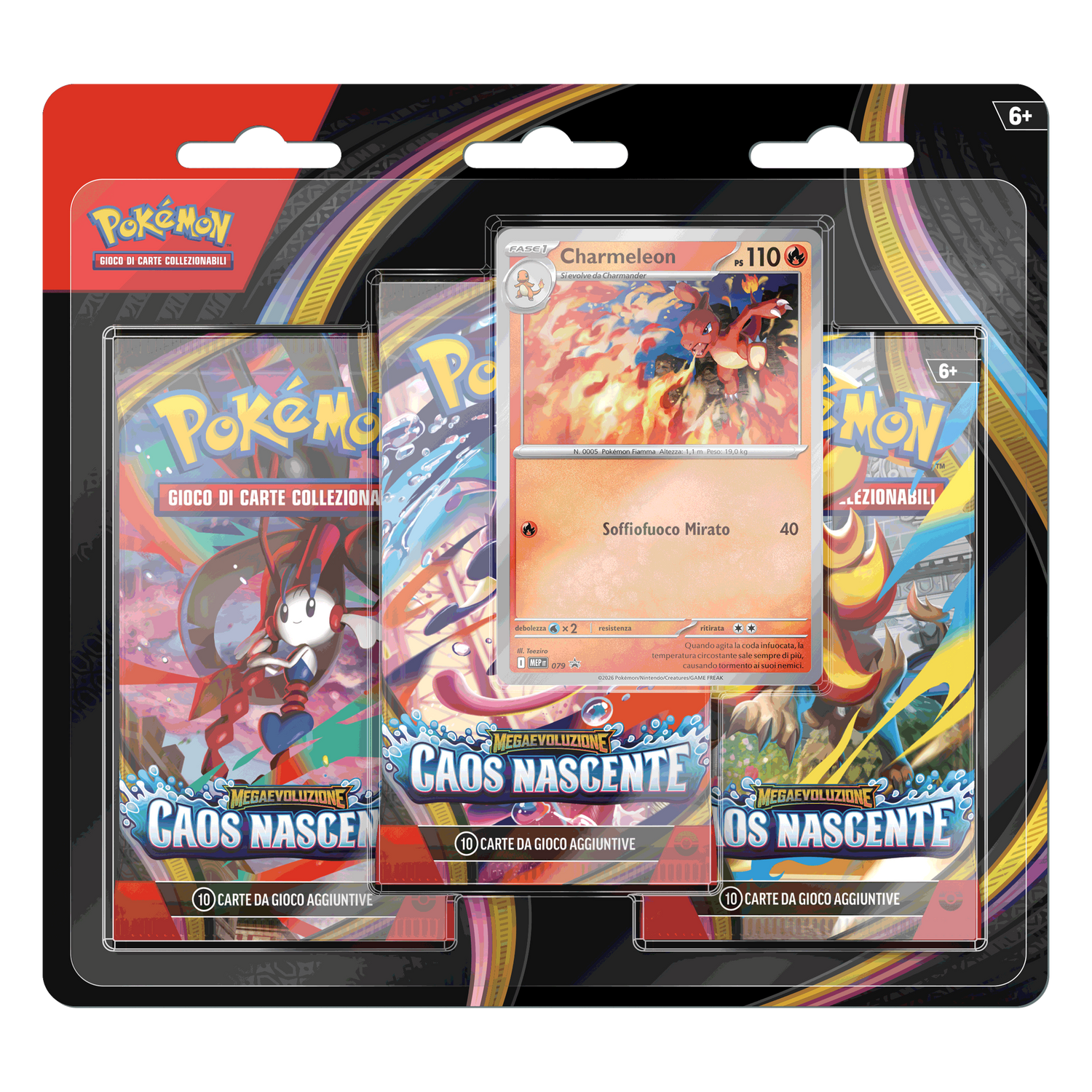 Megaevoluzione Caos Nascente CRI Charmeleon Blister 3 Buste (IT)