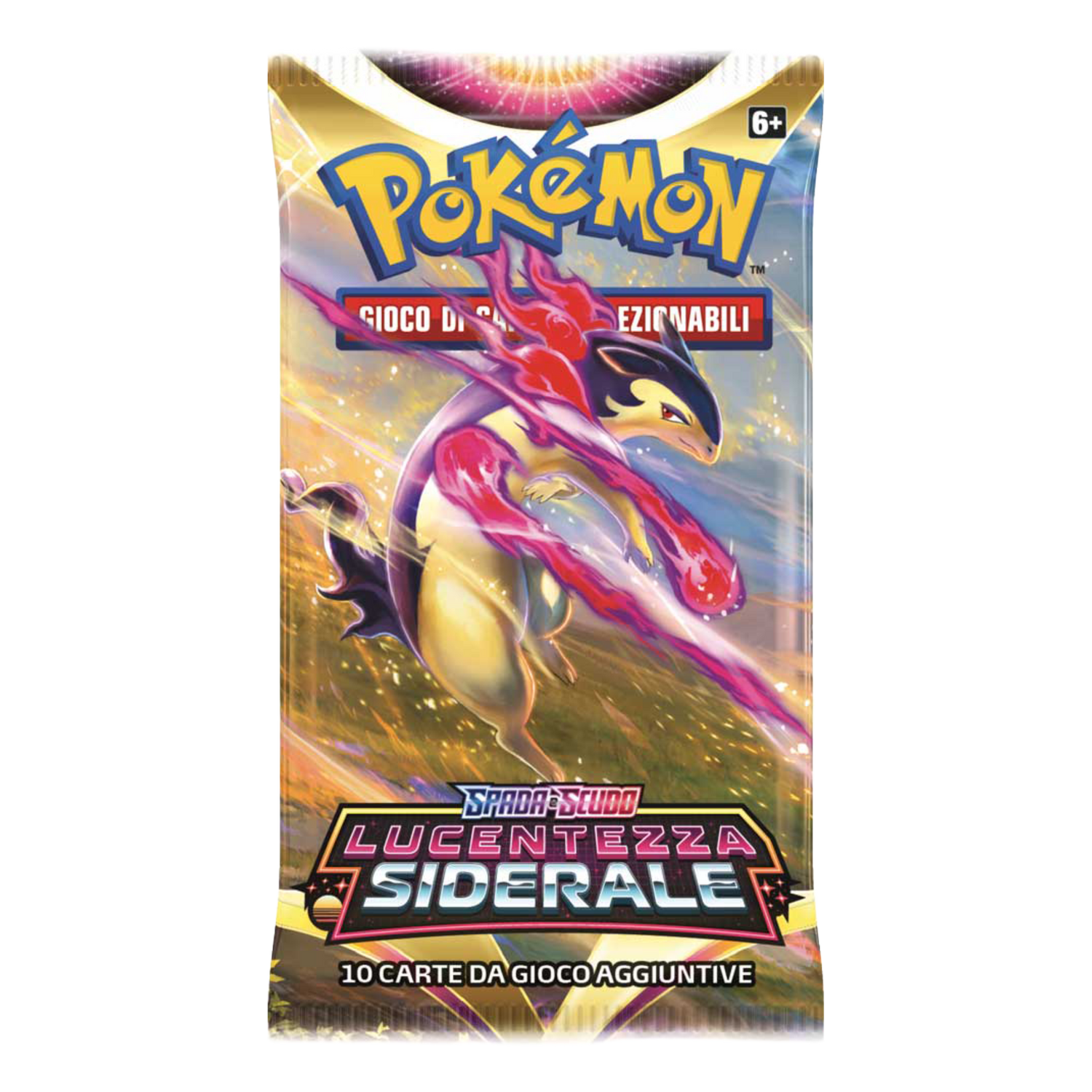 Spada e Scudo Lucentezza Siderale ASR Artwork Typhlosion di Hisui Busta 10 Carte (IT)