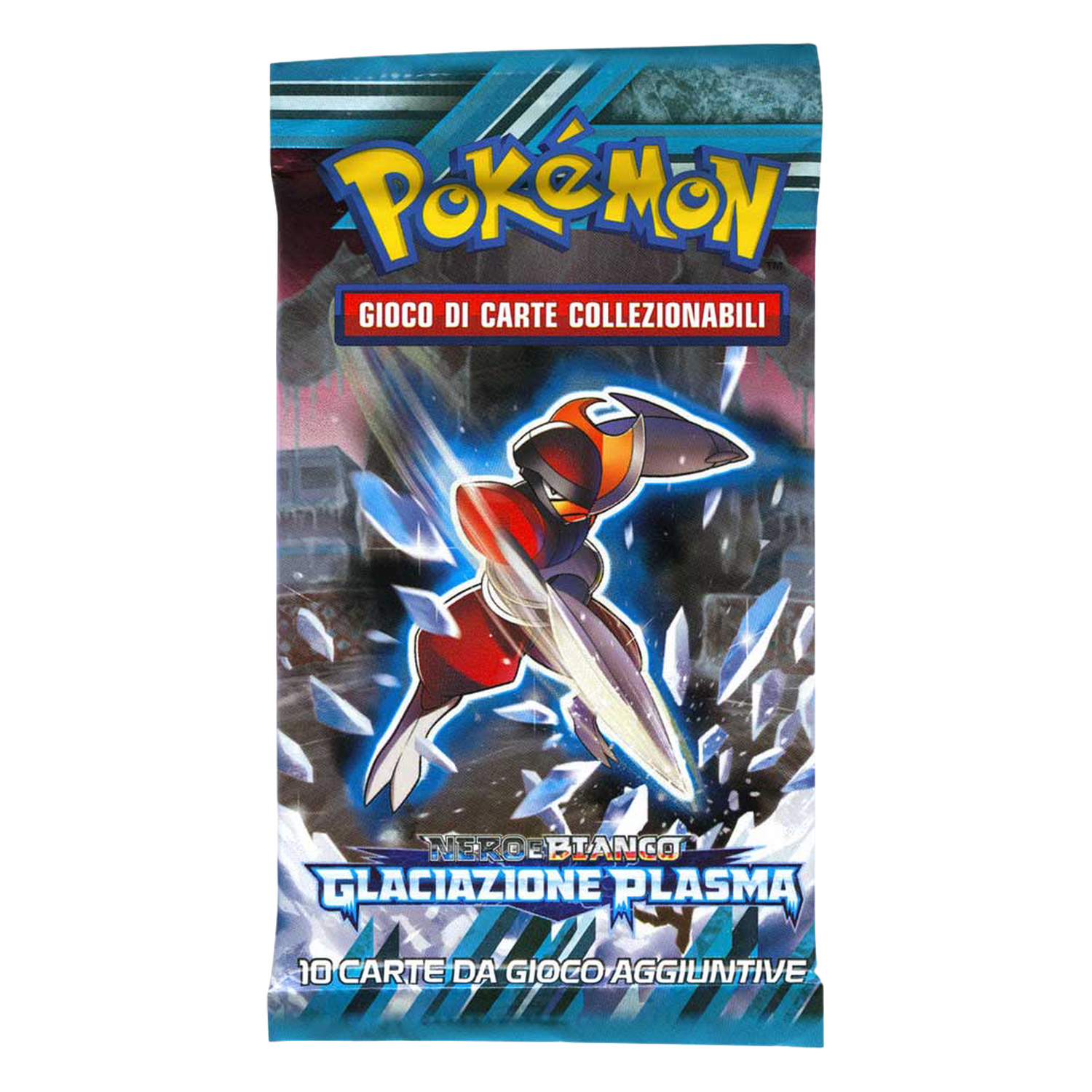 Nero e Bianco Glaciazione Plasma PLF Artwork Bisharp Busta 10 Carte (IT)