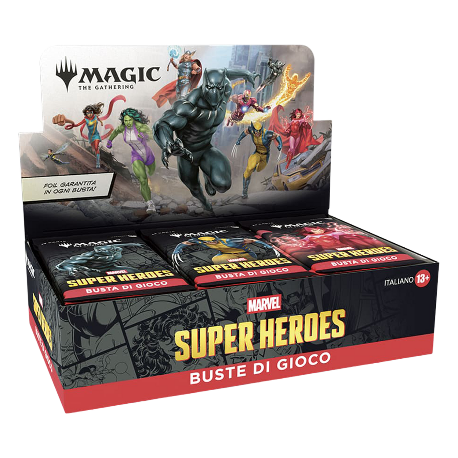 Marvel Super Heroes Buste di Gioco Display 30 Buste (IT)