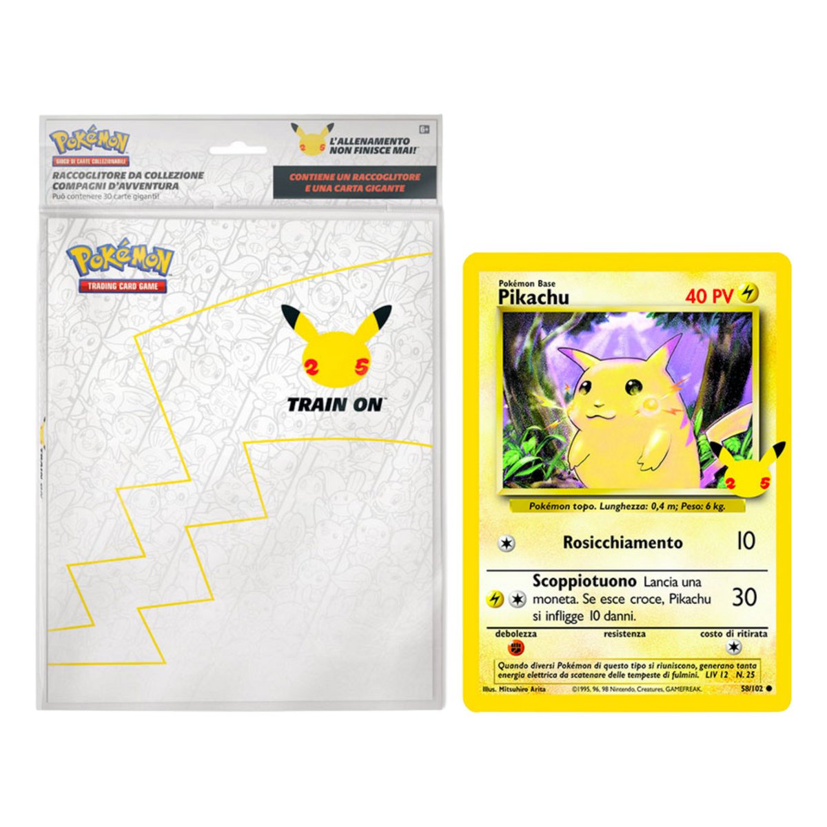 Spada e Scudo Gran Festa CEL Gran Festa Binder per Carte Giganti + Carta Oversize di Pikachu (IT)