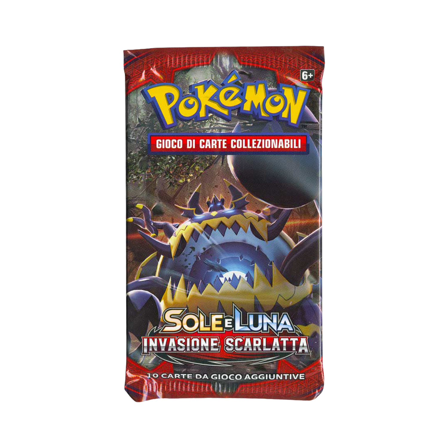 Sole e Luna Invasione Scarlatta CIN Artwork Guzzlord Busta 10 Carte (IT)