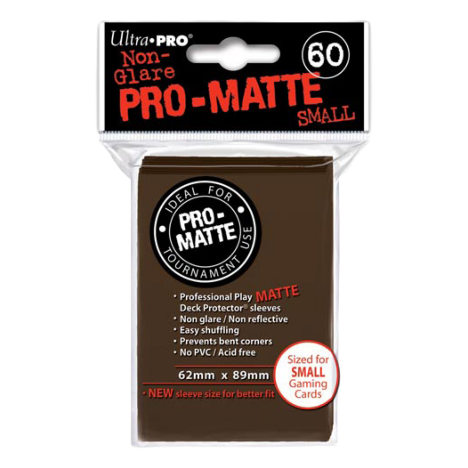 60 Proteggi Carte Mini Pro-Matte Non-Glare Brown (EN)