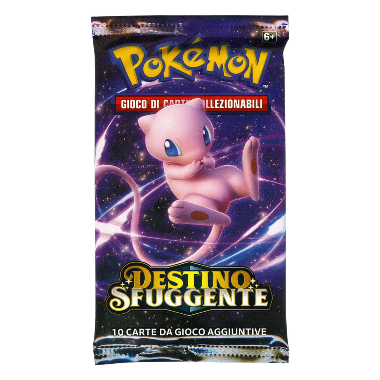 Sole e Luna Destino Sfuggente FLI Artwork Mew Busta 10 Carte (IT)