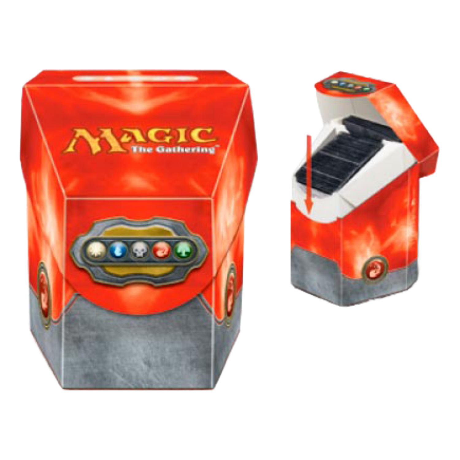 Porta Mazzo Oversize Commander Red (EN)