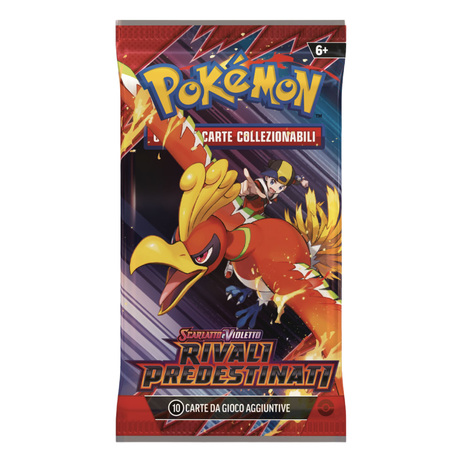 Scarlatto e Violetto Rivali Predestinati DRI Artwork Ho-Oh e Armonio Busta 10 Carte (IT)