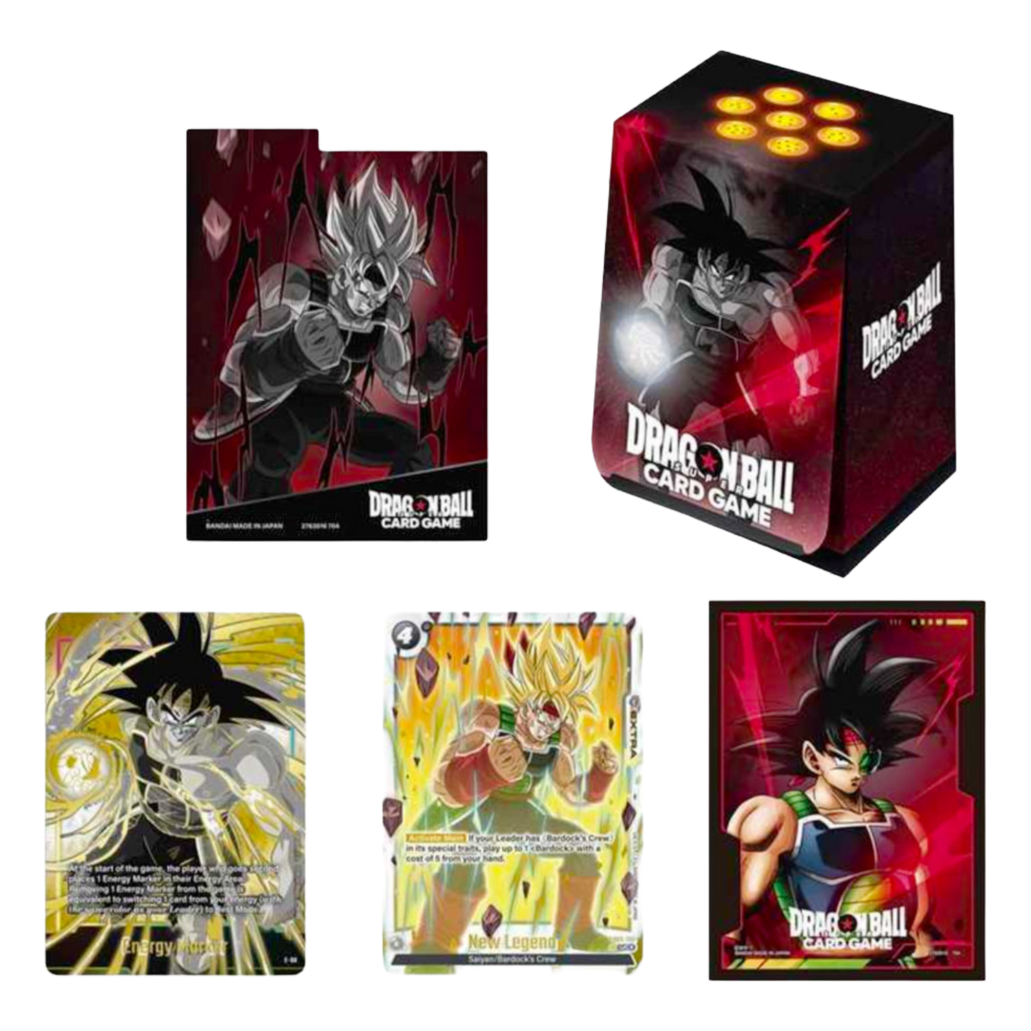 Dragon Ball Super Masters Card Case And Sleeves Set 01 Bardock (EN)