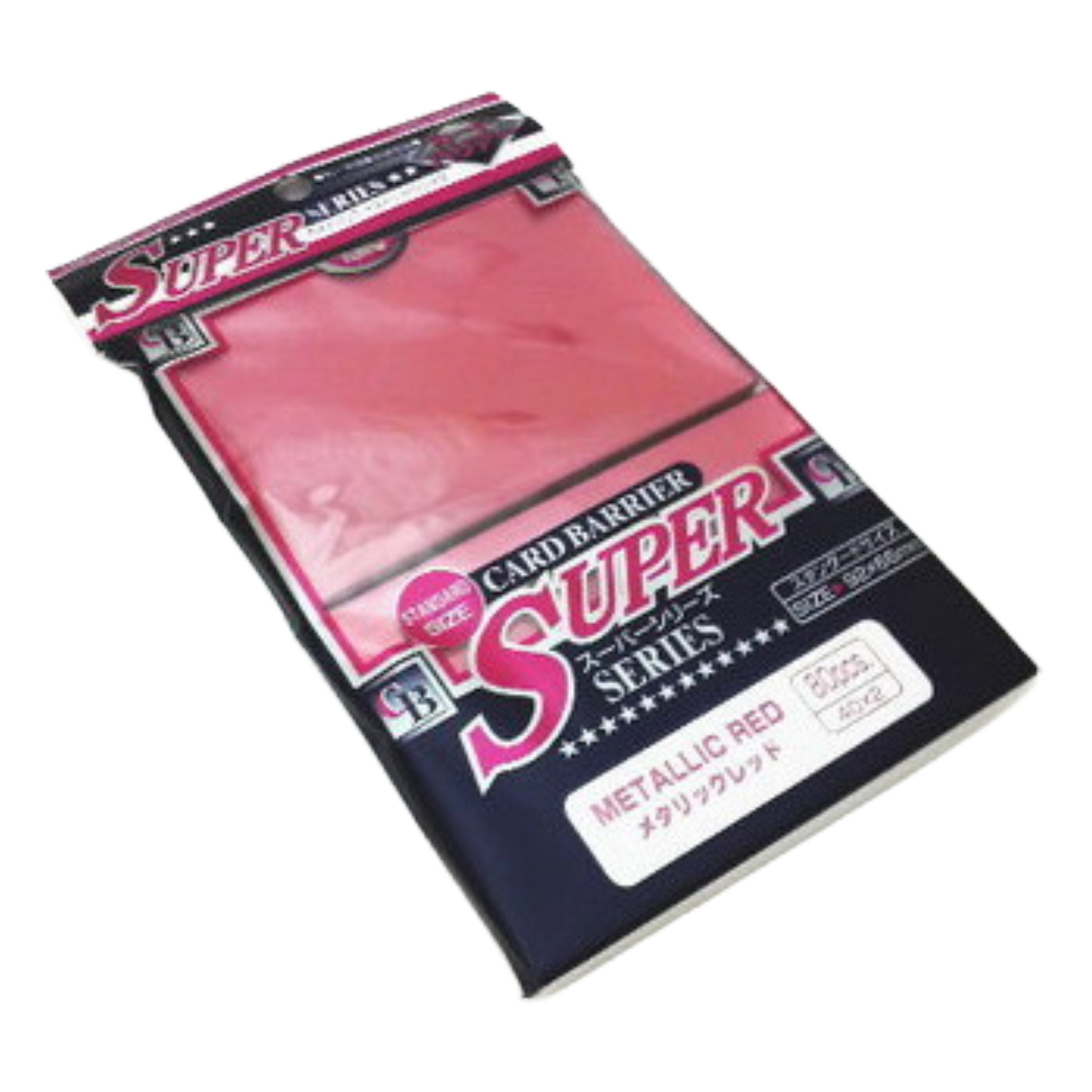 80 Proteggi Carte Standard Metallic Red (EN)