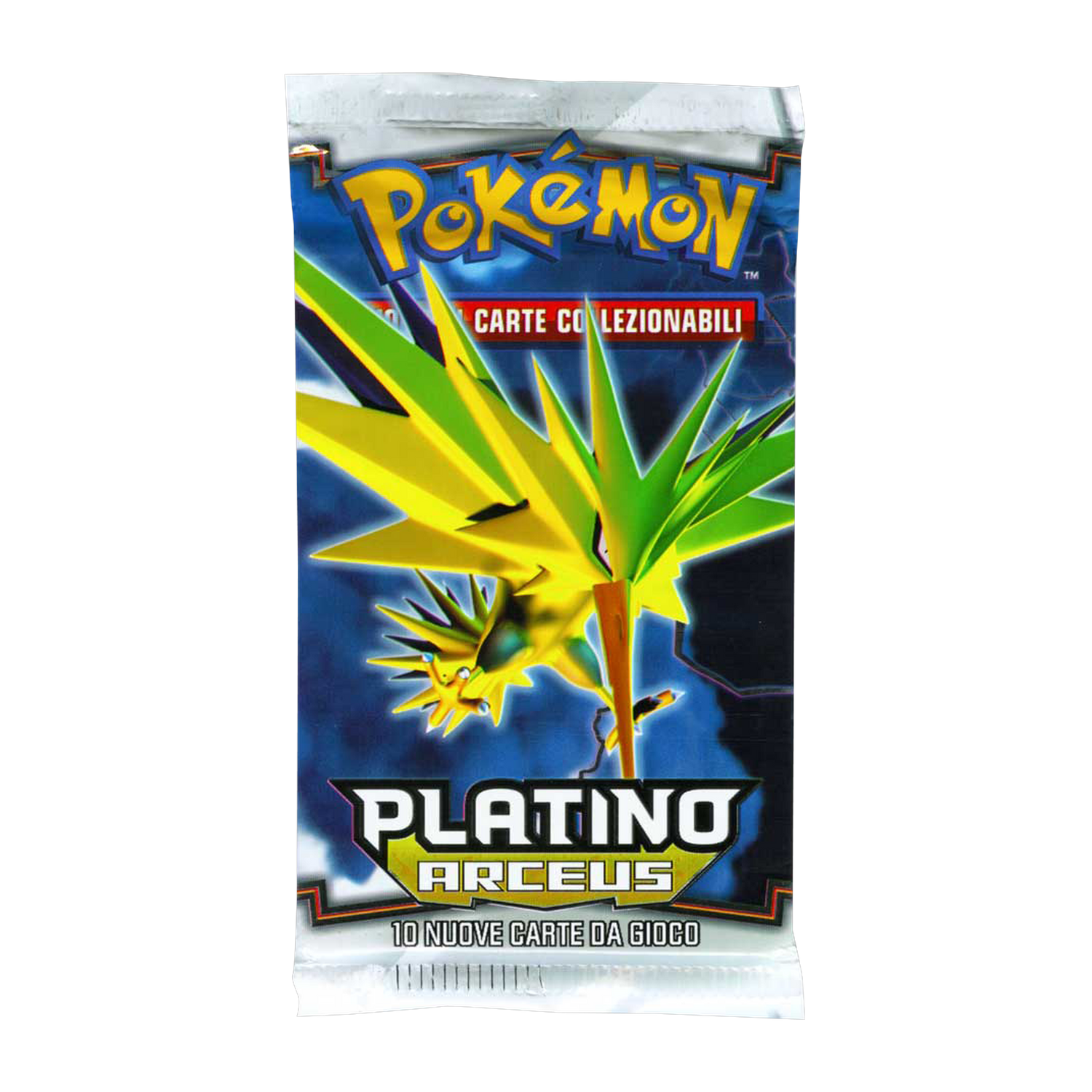 Platino Arceus AR Artwork Zapdos Busta 10 Carte (IT)