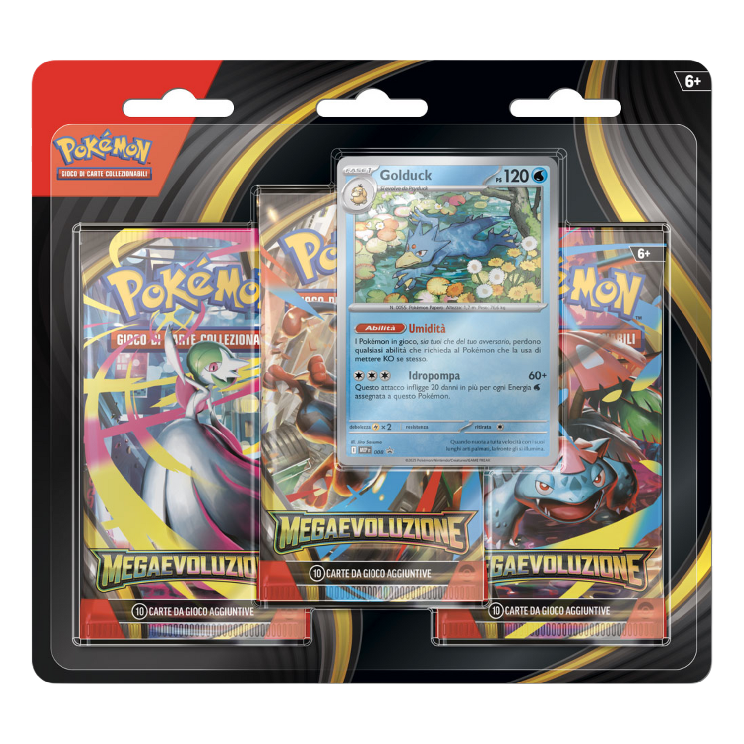 Megaevoluzione MEG Golduck Blister 3 Buste (IT)