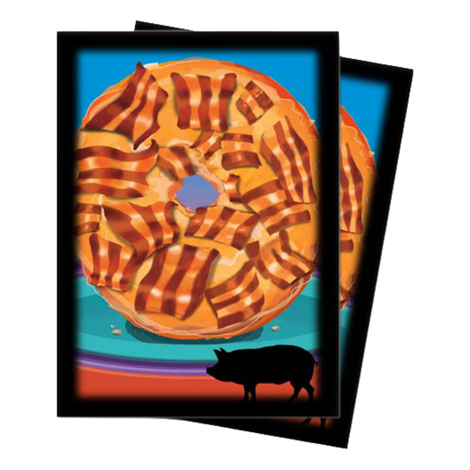 50 Proteggi Carte Standard Novelty Food Bacon Donut (EN)
