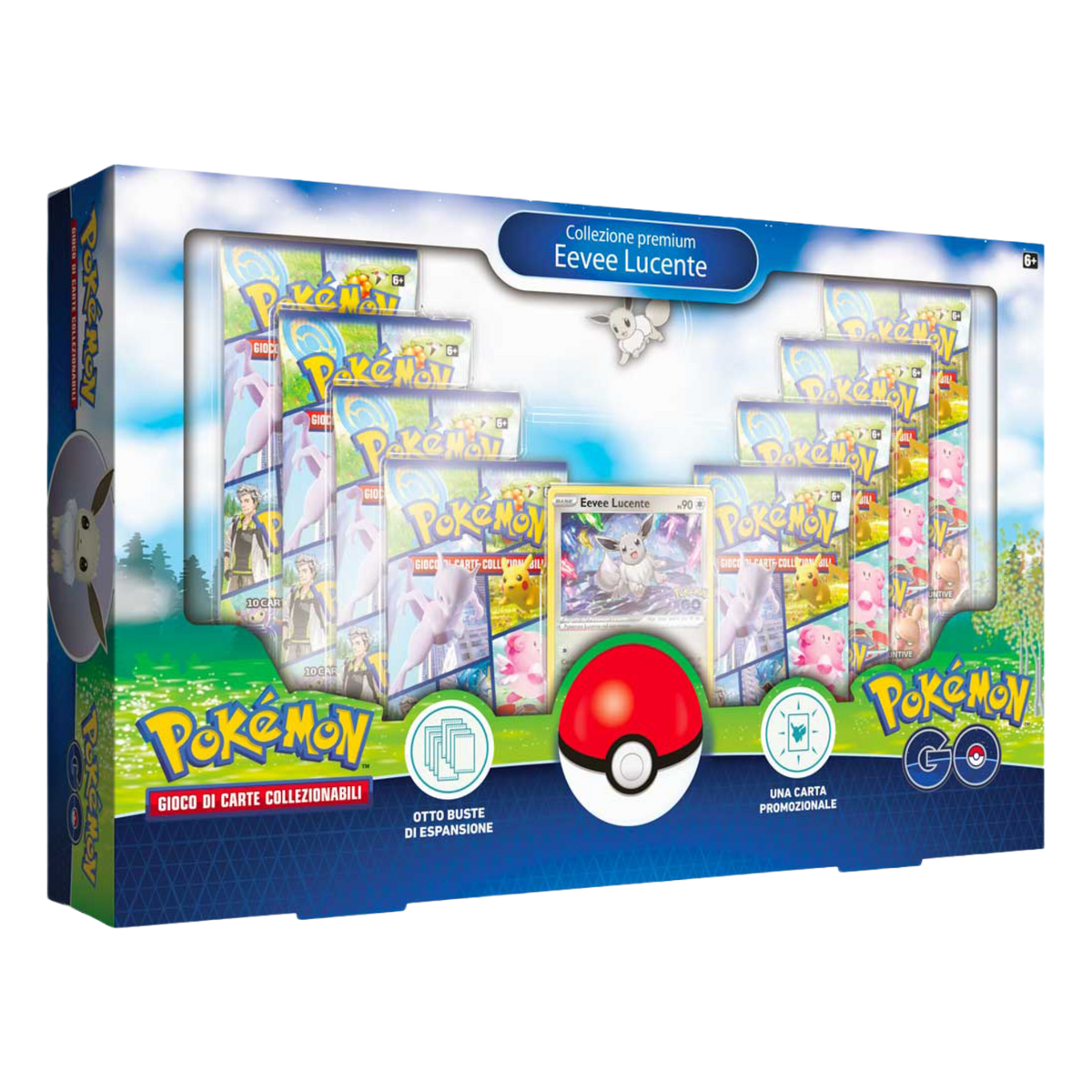 Spada e Scudo Pokemon GO PGO Collezione Premium Eevee Lucente (IT)