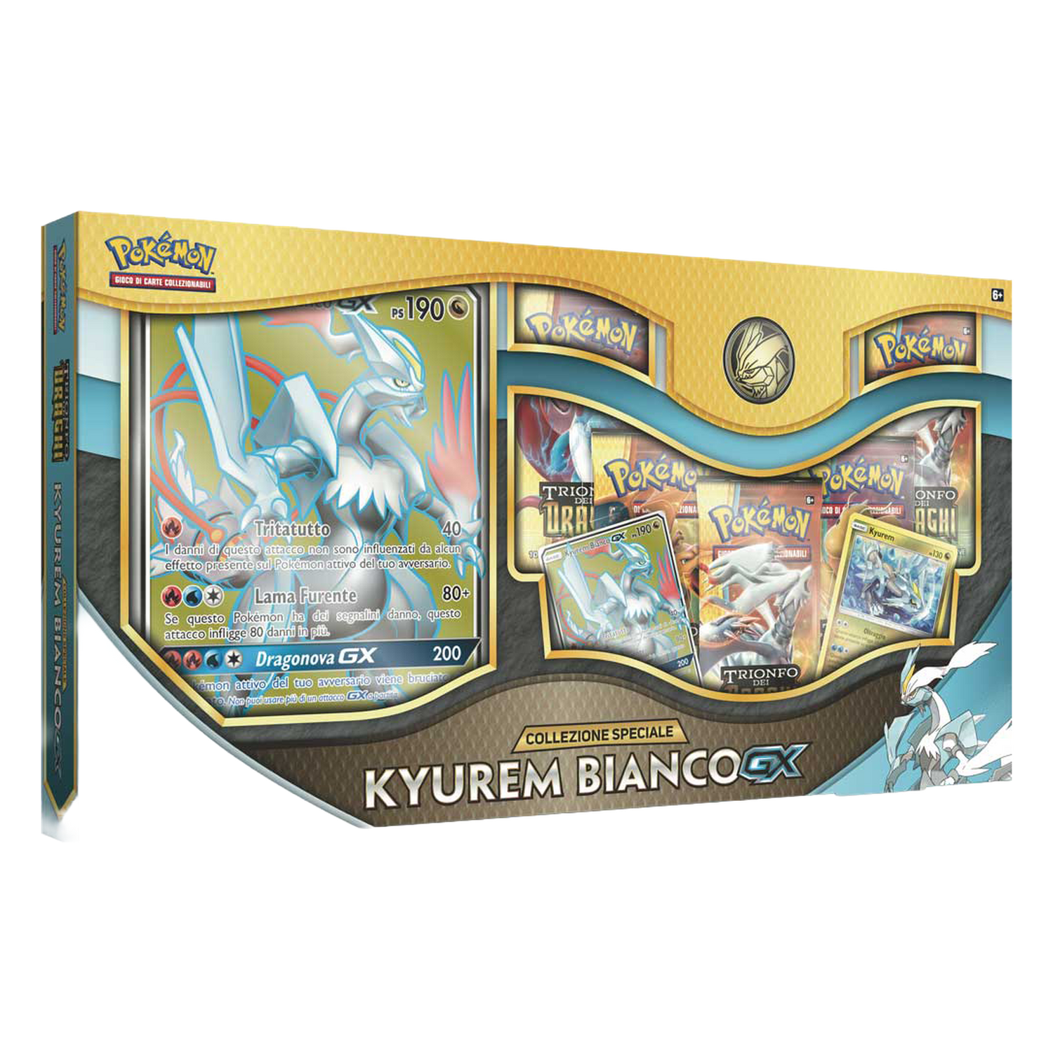 Sole e Luna Trionfo dei Draghi DRM Collezione Speciale Kyurem Bianco GX (IT)