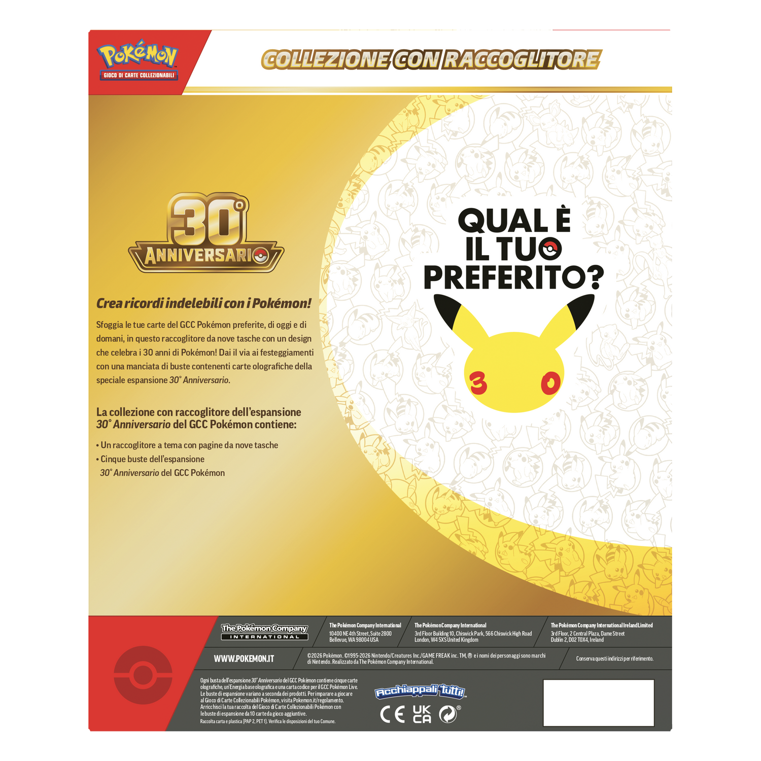 30esimo Anniversario Collezione con Raccoglitore (IT)