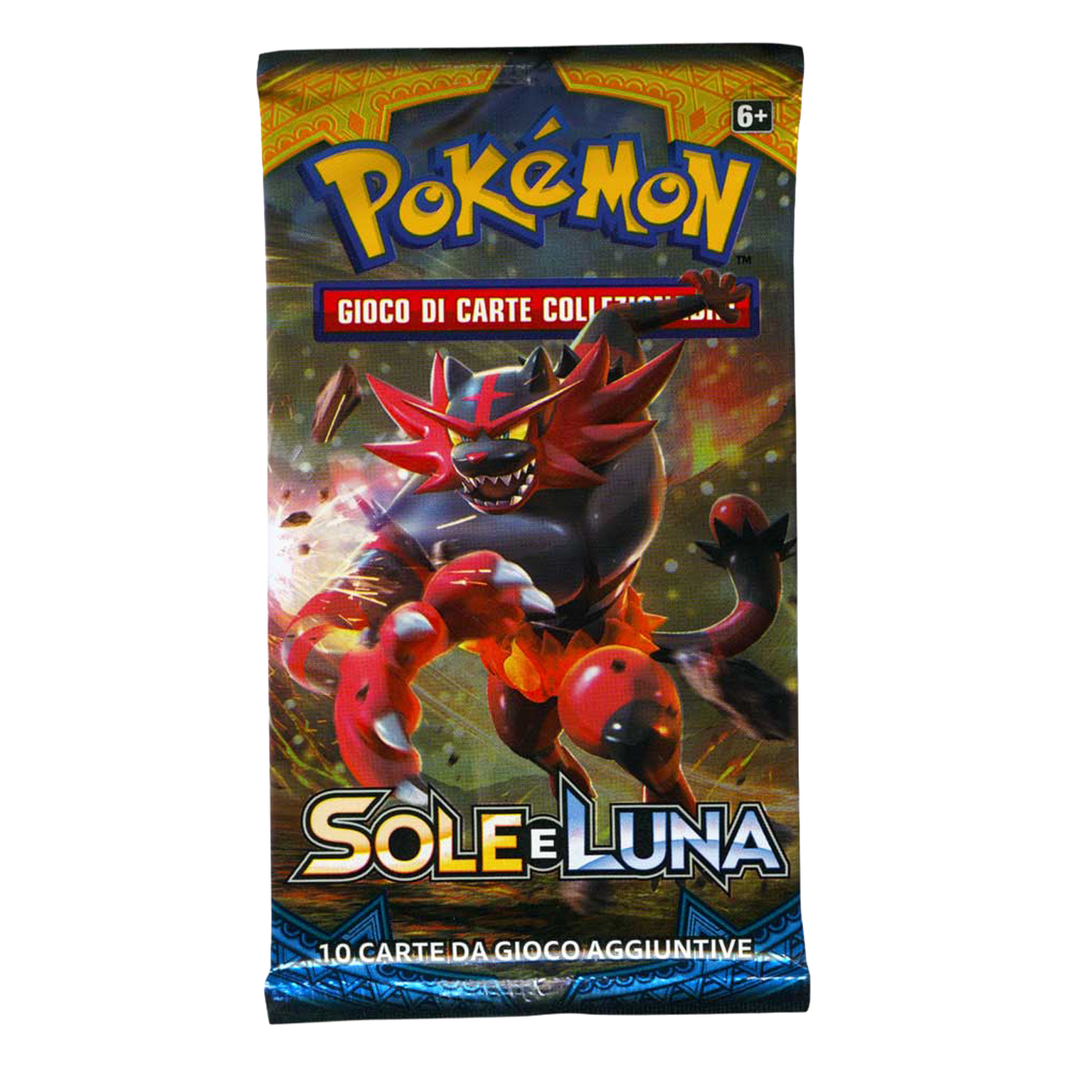 Sole e Luna SUM Artwork Incineroar Busta 10 Carte (IT)