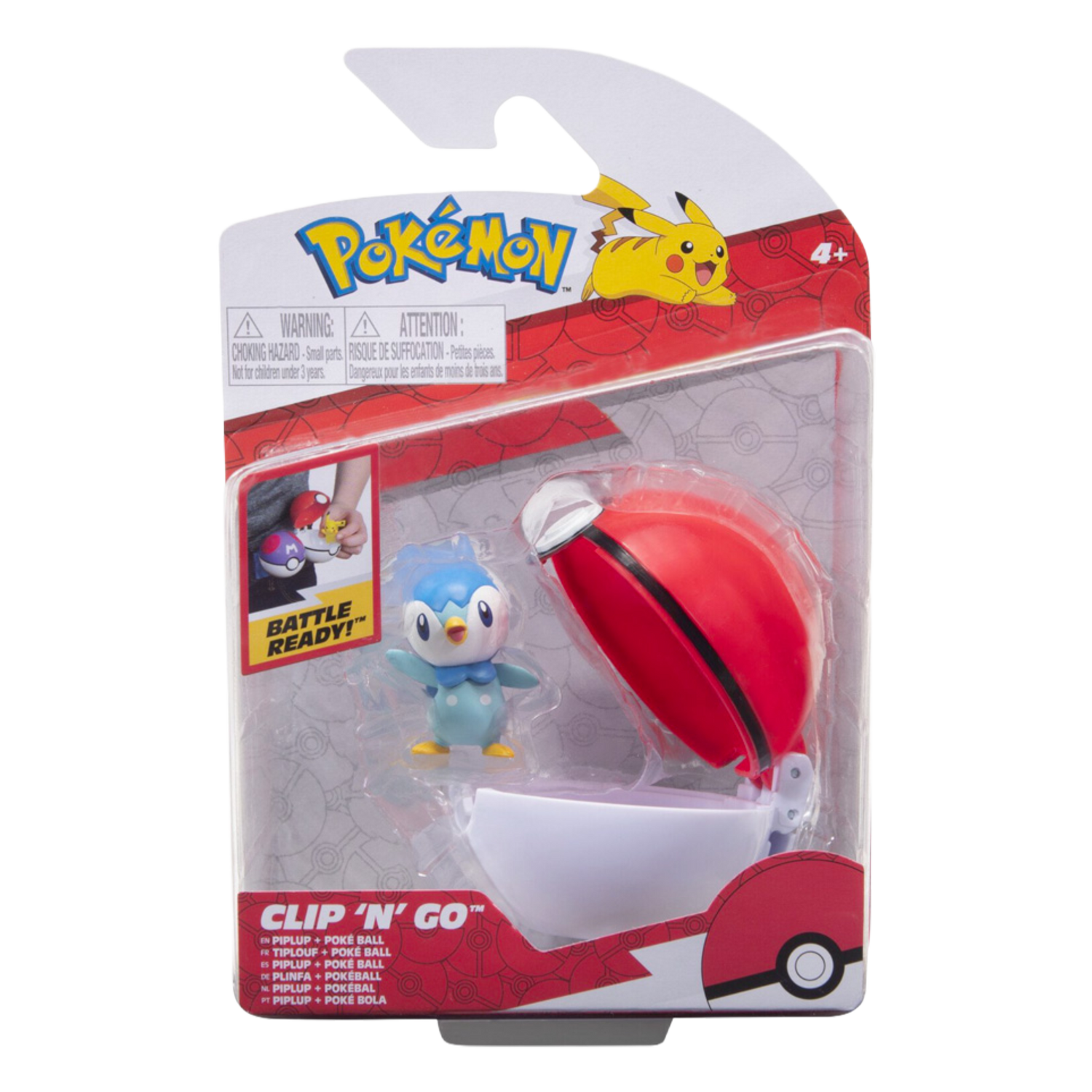 Clip 'N' Go Piplup + Poke Ball (IT)