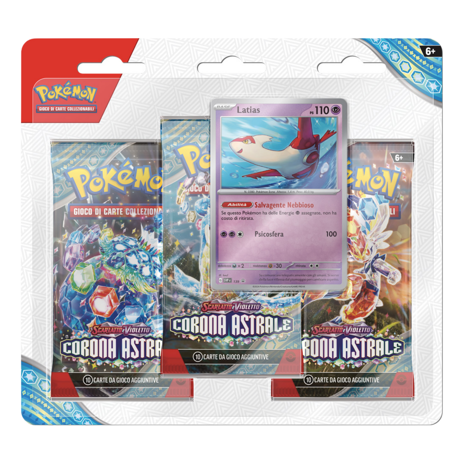 Scarlatto e Violetto Corona Astrale SCR Latias Blister 3 Buste (IT)