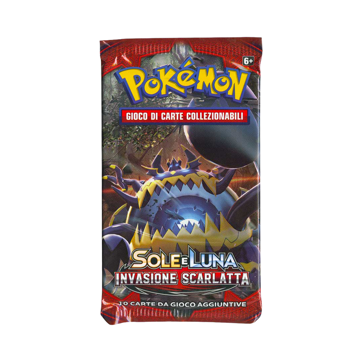 Sole e Luna Invasione Scarlatta CIN Artwork Guzzlord Busta 10 Carte (IT)