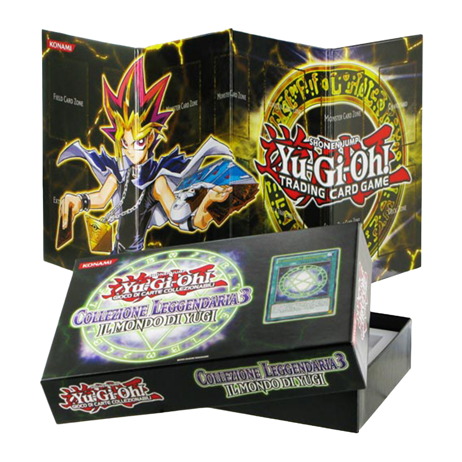 Plancia di gioco rigida con cofanetto Collezione Leggendaria 3: Il Mondo di Yugi (IT)
