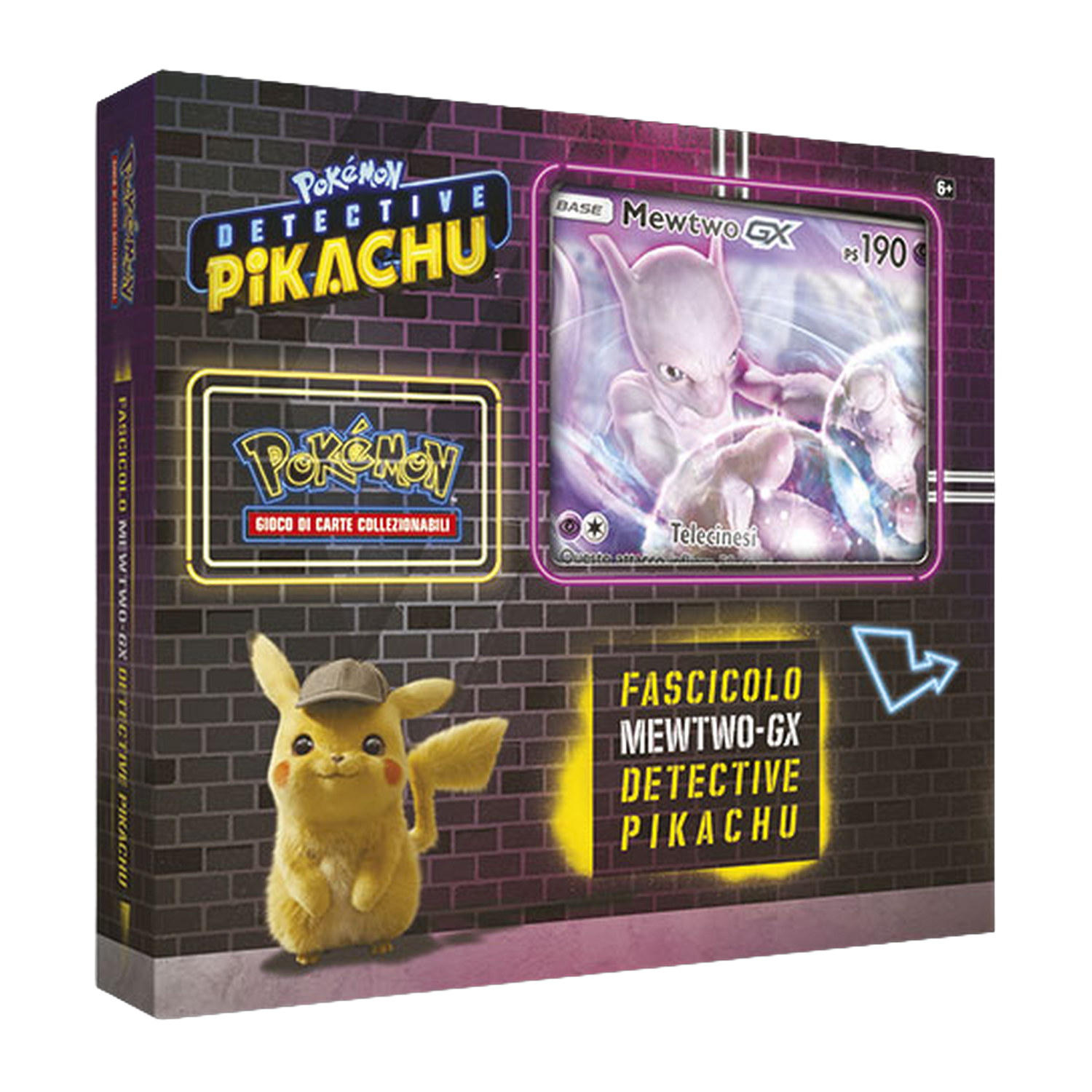 Sole e Luna Detective Pikachu DET Collezione Fascicolo Mewtwo GX (IT)