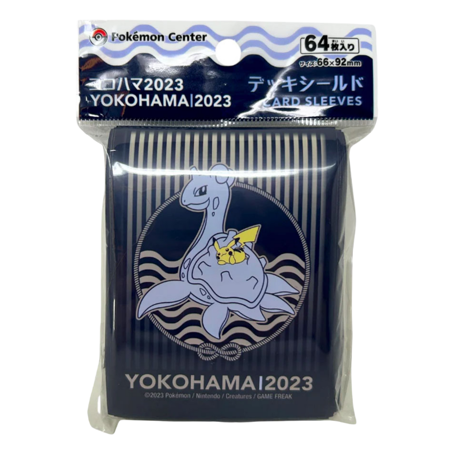 World Championships Yokohama Japan 2023 65 Proteggi Carte Standard Pikachu & Lapras (JP)