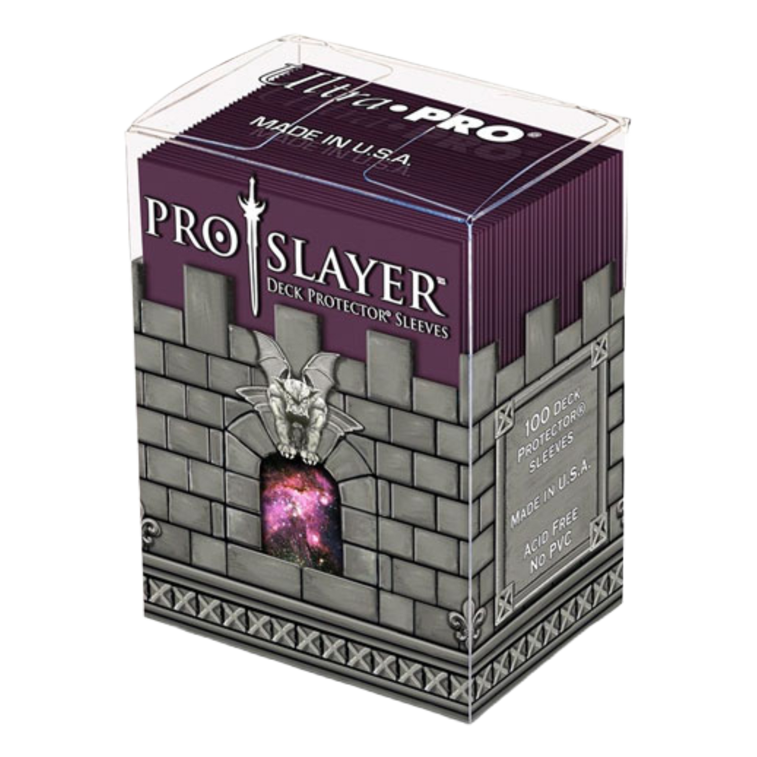 Porta Mazzo Verticale + 100 Proteggi Carte Standard Pro-Slayer Black (EN)