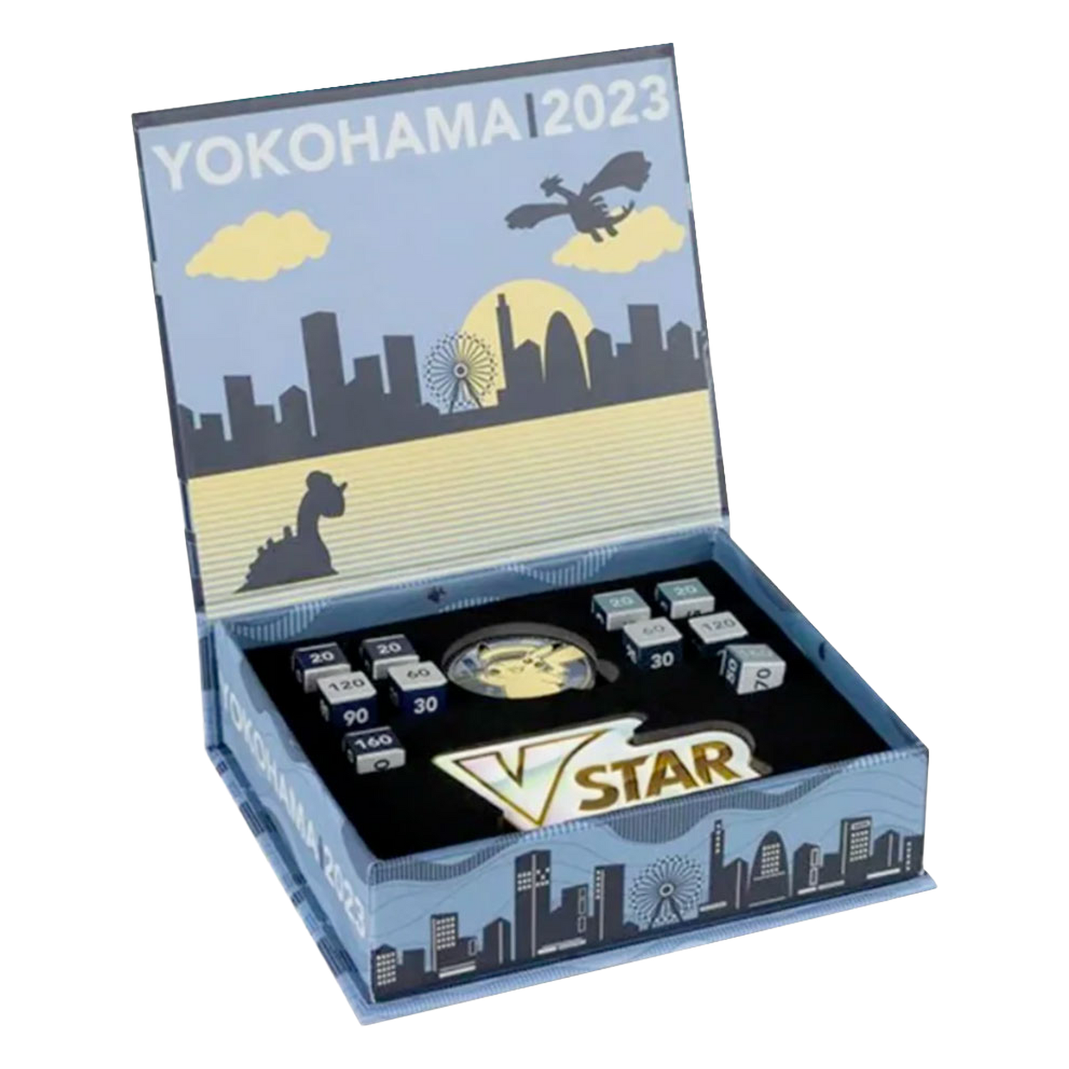 World Championships Yokohama Japan 2023 Collectible Coin, Damage Counters & VSTAR Marker Pikachu Hat (JP)
