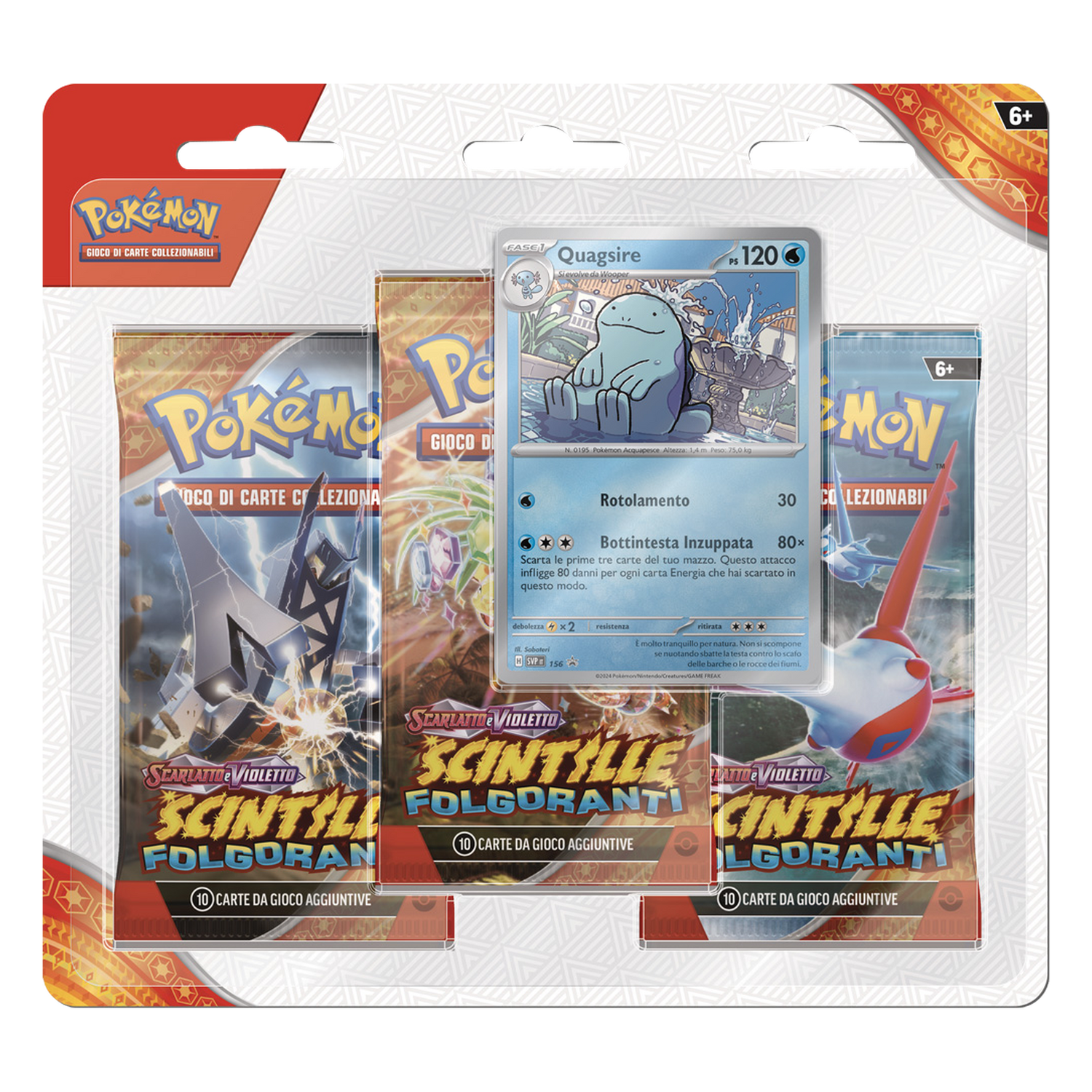 Scarlatto e Violetto Scintille Folgoranti SSP Quagsire Blister 3 Buste (IT)