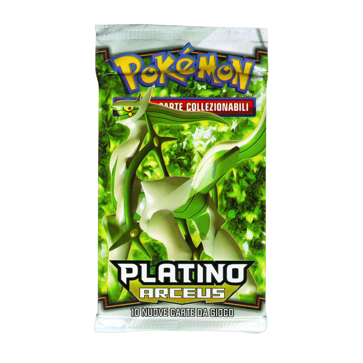 Platino Arceus AR Artwork Arceus Forma Erba Busta 10 Carte (IT)