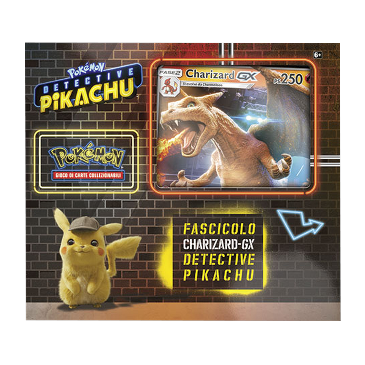 Sole e Luna Detective Pikachu DET Collezione Fascicolo Charizard GX (IT)