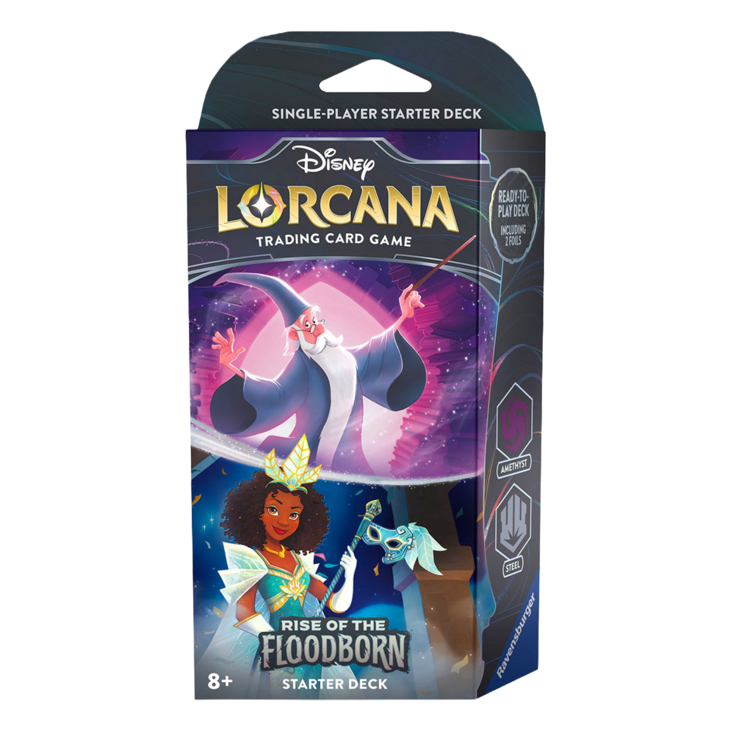 Rise of the Floodborn 2ROF Starter Deck Merlin & Tiana (Amethyst / Steel) (EN)