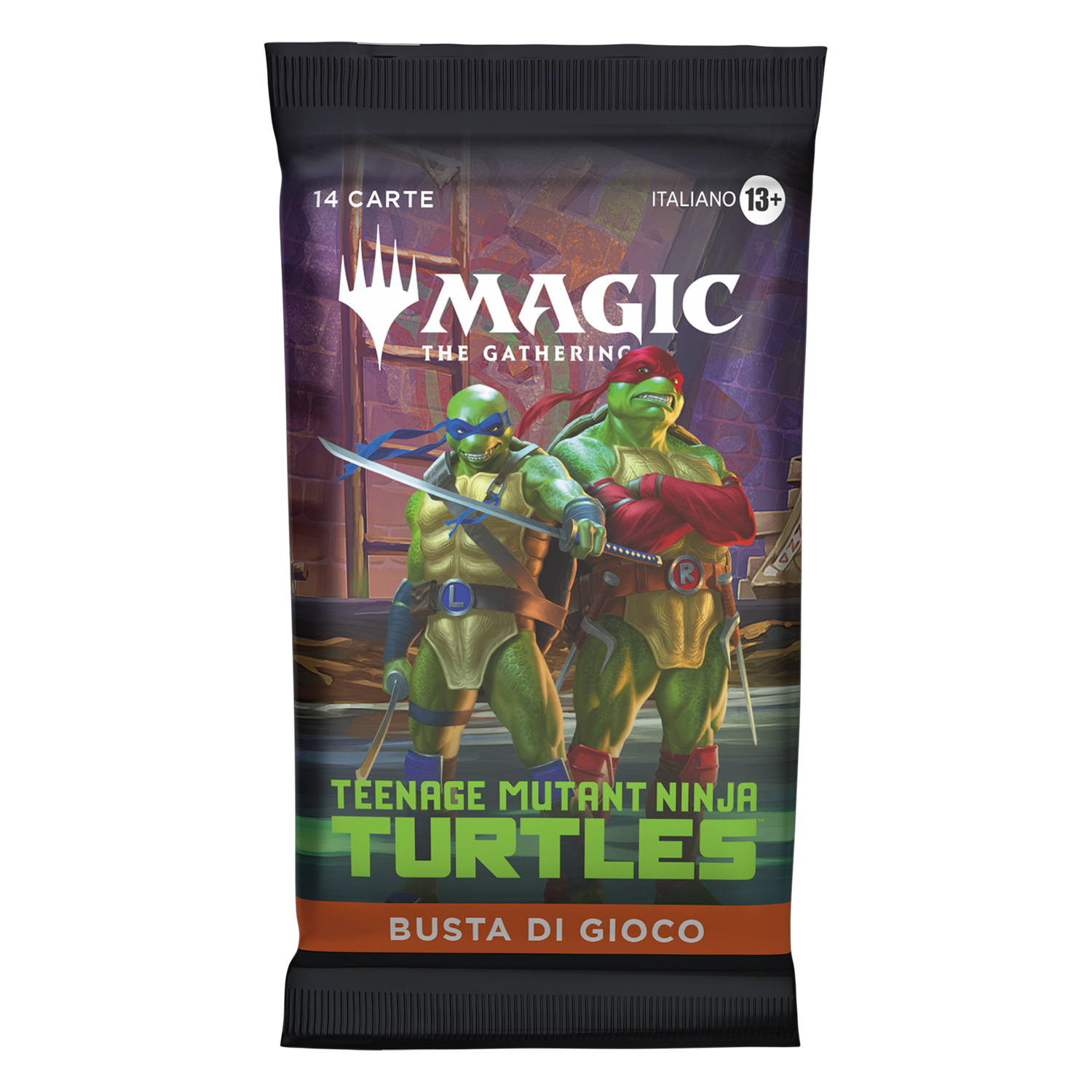 Teenage Mutant Ninja Turtles Busta di Gioco Busta 14 Carte (IT)