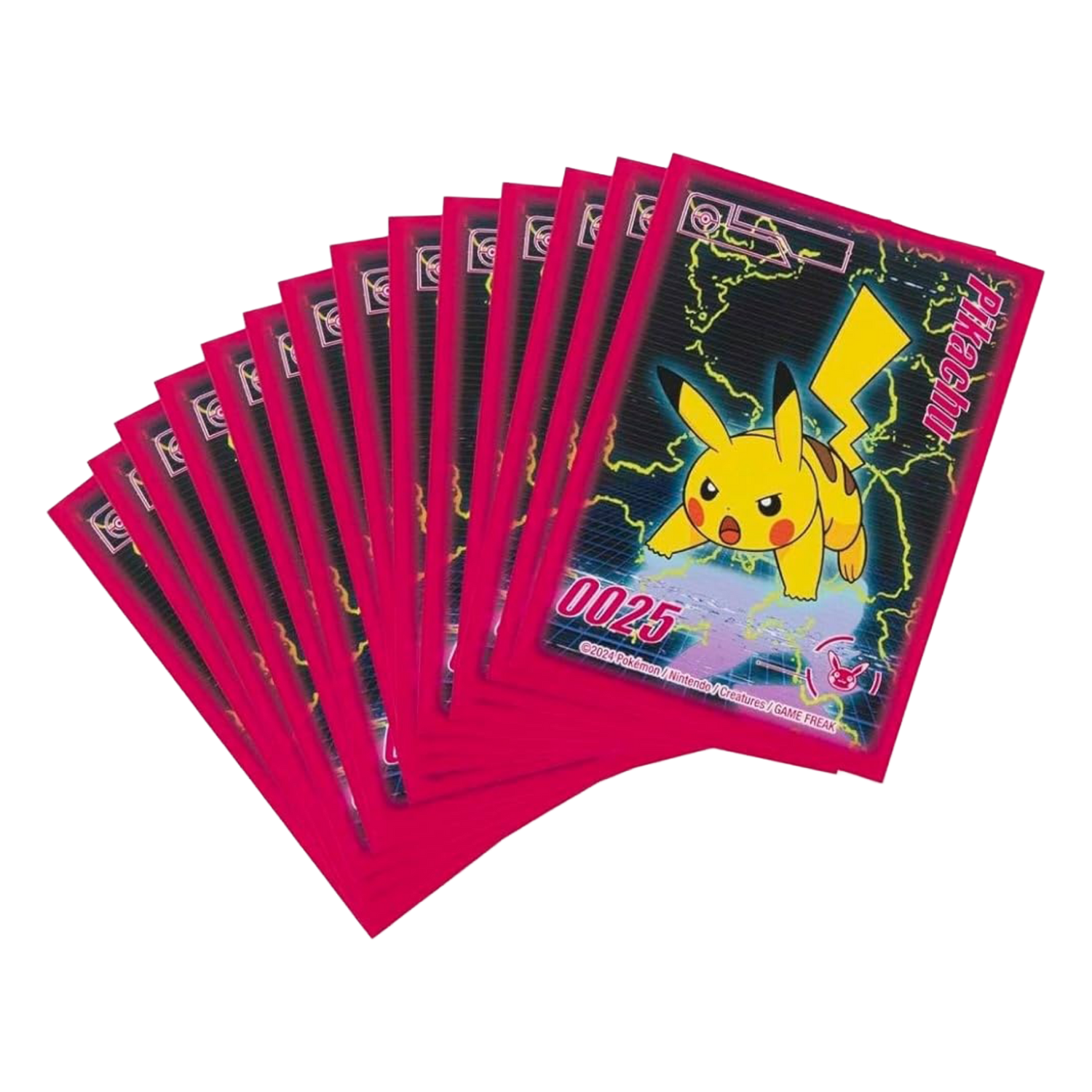 65 Proteggi Carte Standard Pikachu Neon Charge (EN)