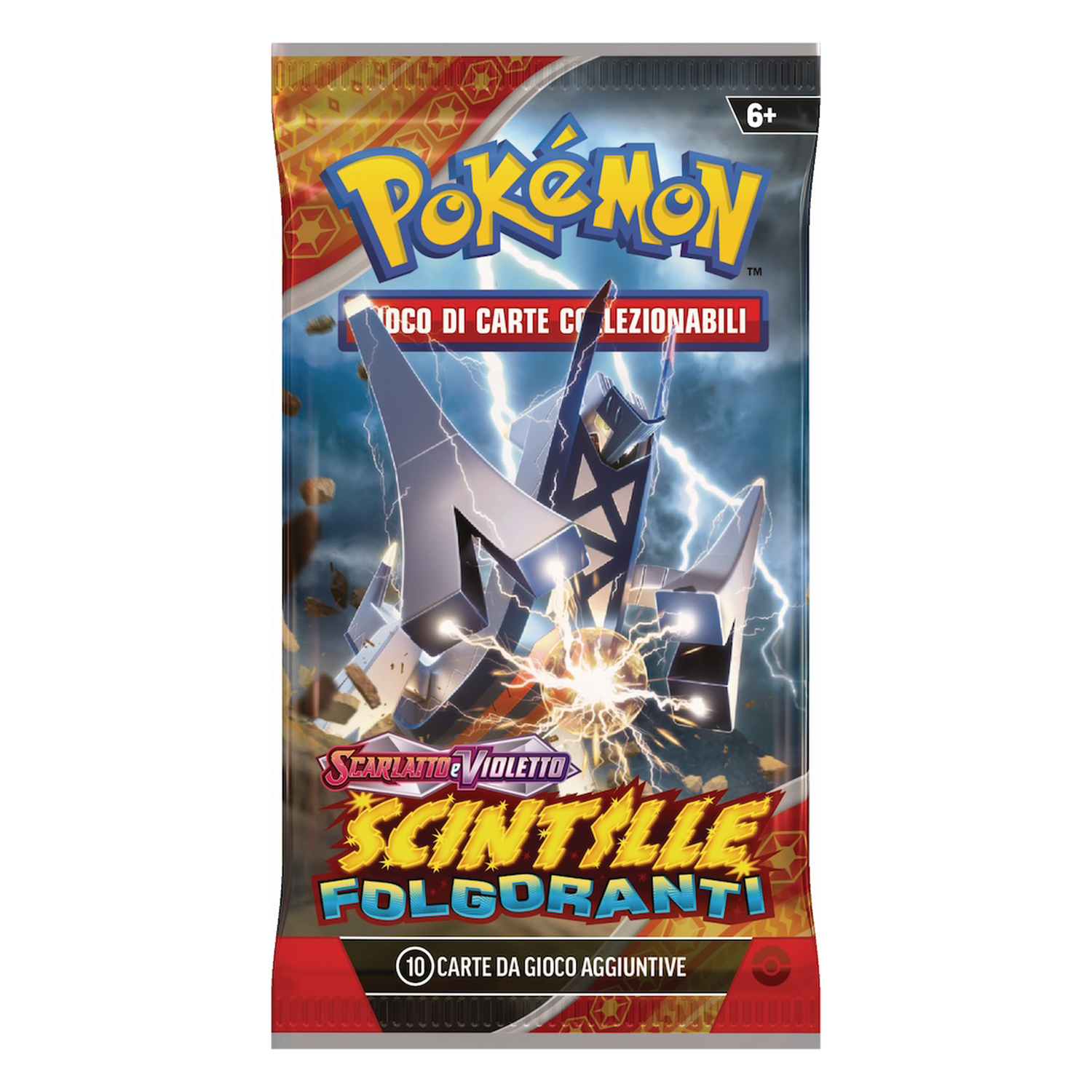 Scarlatto e Violetto Scintille Folgoranti SSP Artwork Archaludon Busta 10 Carte (IT)