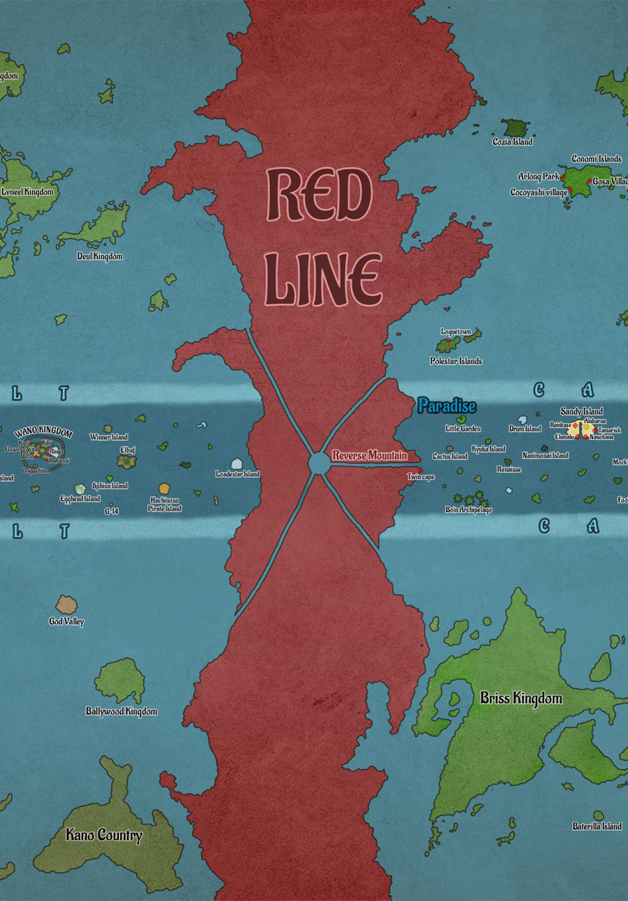 Scopri gli accessori One Piece TCG con mappa della Red Line in evidenza